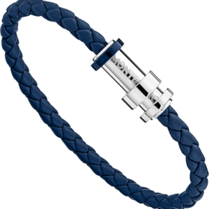 Montblanc Unicef armbånd i flettet læder 68 mm